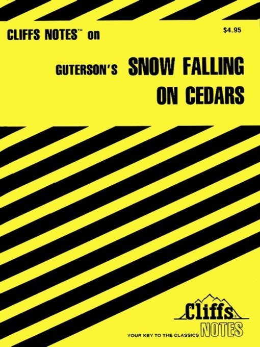Title details for CliffsNotes on Guterson's Snow Falling on Cedars by Richard P. Wasowski - Available